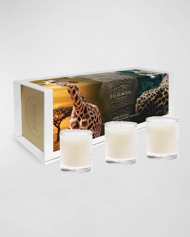 African Soil Candle Gift Set, 3 x 3 oz.